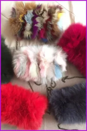 Fox Fur Purse Bag