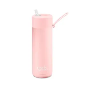 Frank Green Bottle with Straw Lid Blushed 595ml