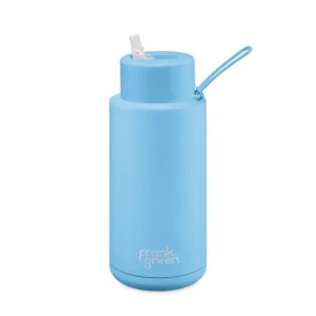 Frank Green Ceramic 34oz Straw Bottle - Sky Blue