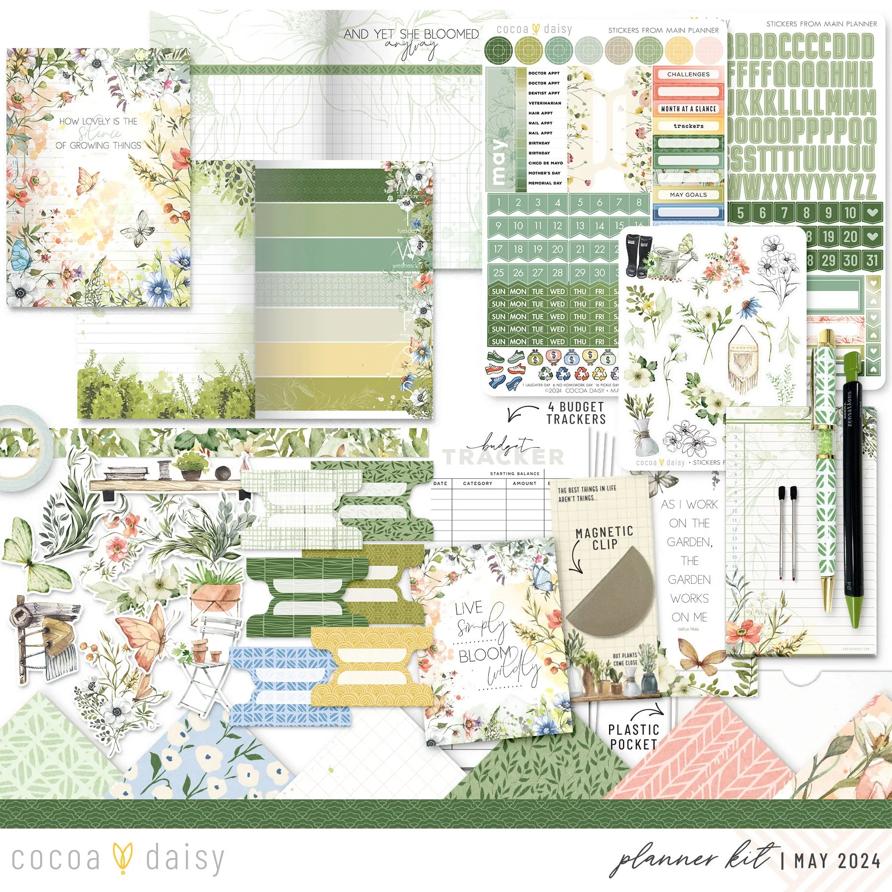 From The Garden Planner Kit - Choose your insert or notebook May 2024