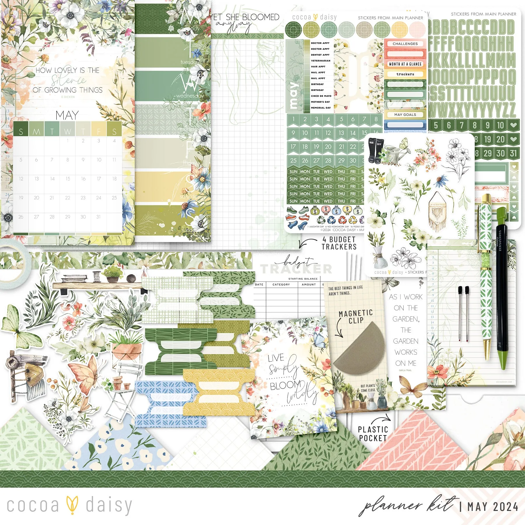 From The Garden Planner Kit - Choose your insert or notebook May 2024