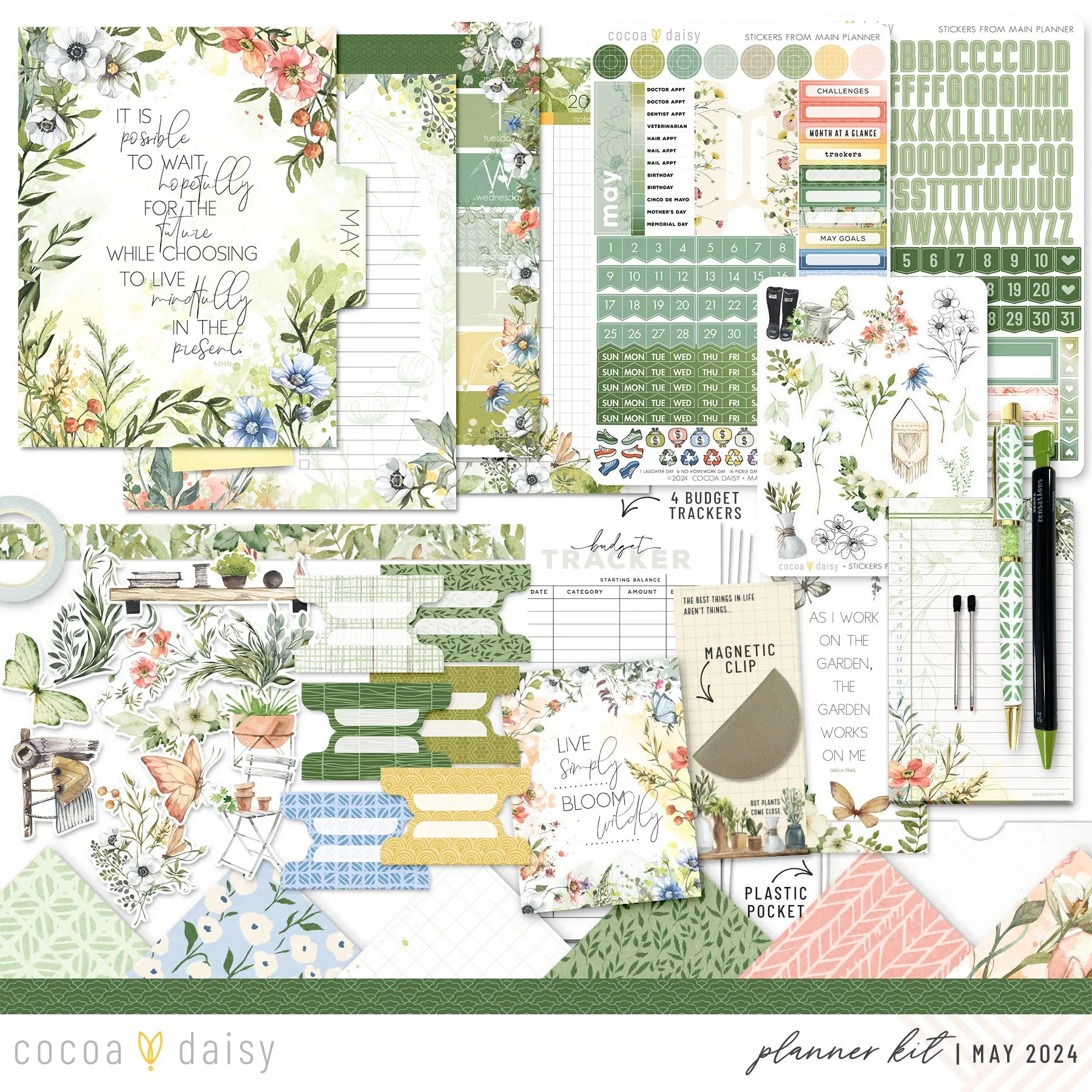 From The Garden Planner Kit - Choose your insert or notebook May 2024