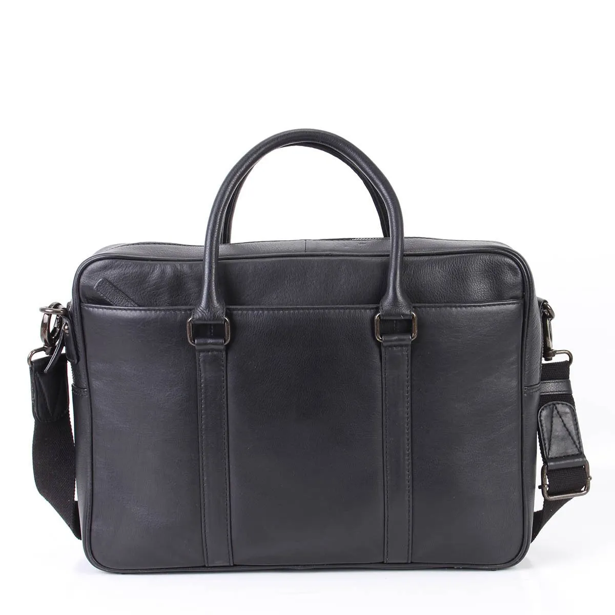 George Soft Leather Brief Bag