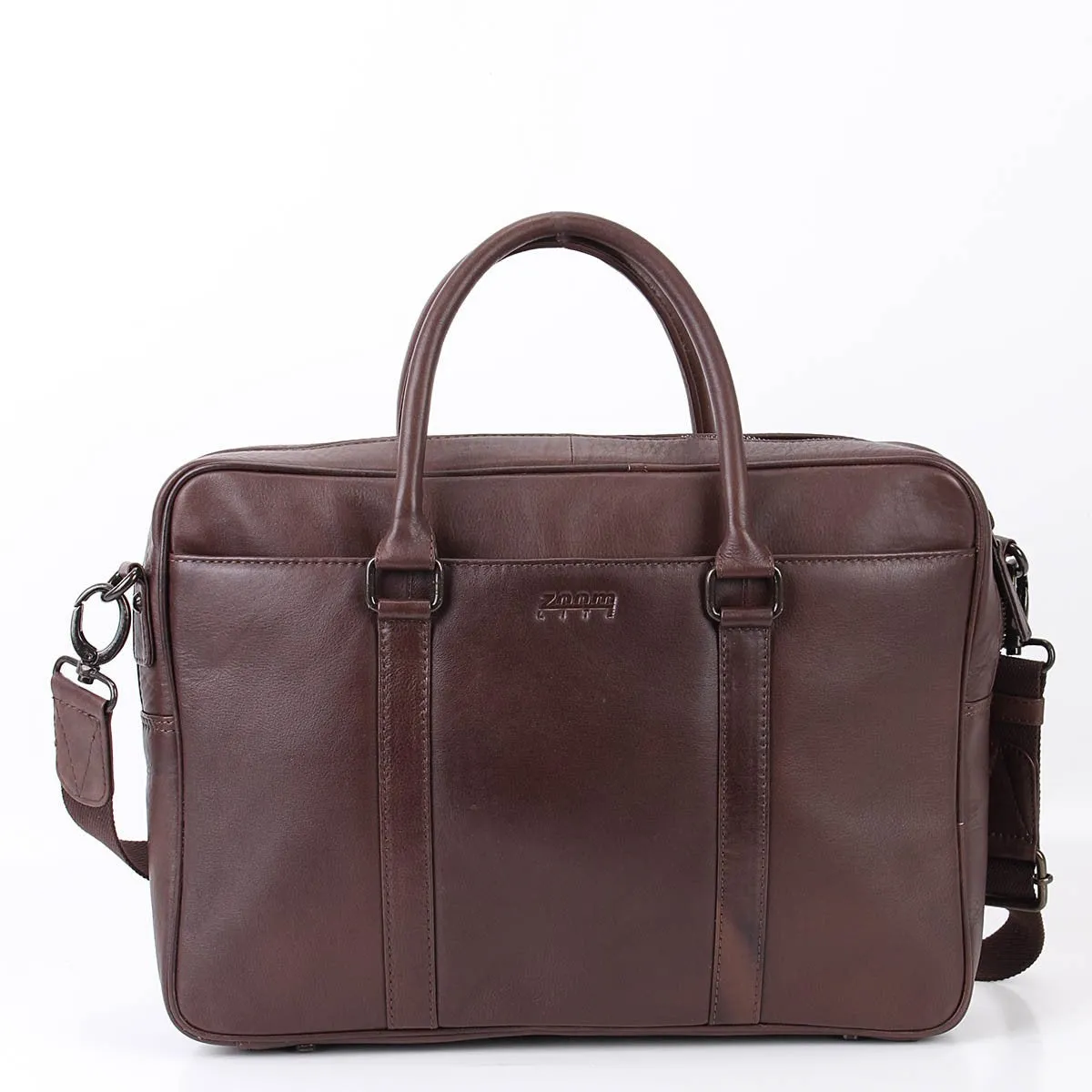 George Soft Leather Brief Bag