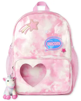 Girls Unicorn Backpack - Pink