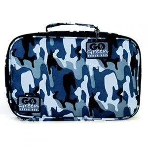 Go Green Lunch Box - Camo with Blue Box