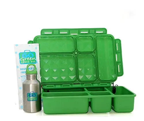 Go Green Lunch Box - Jurassic with Blue Box