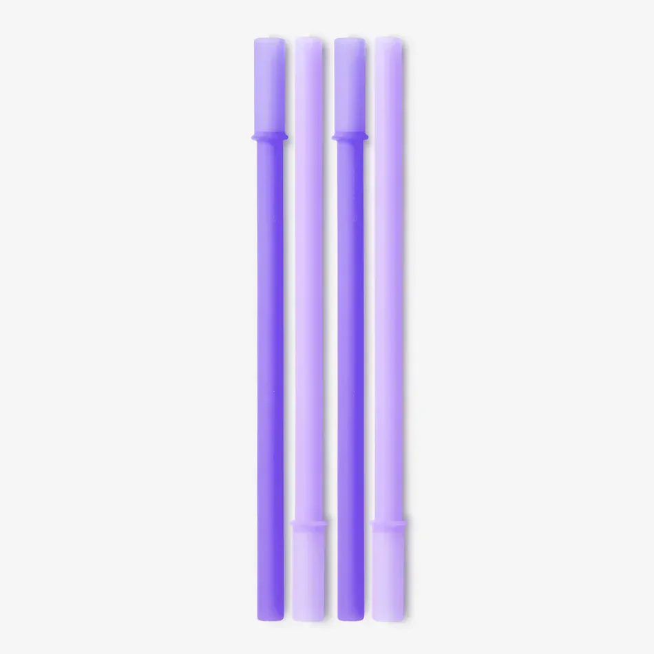 GoSili Connectable Silicone Straws, 4-Pack