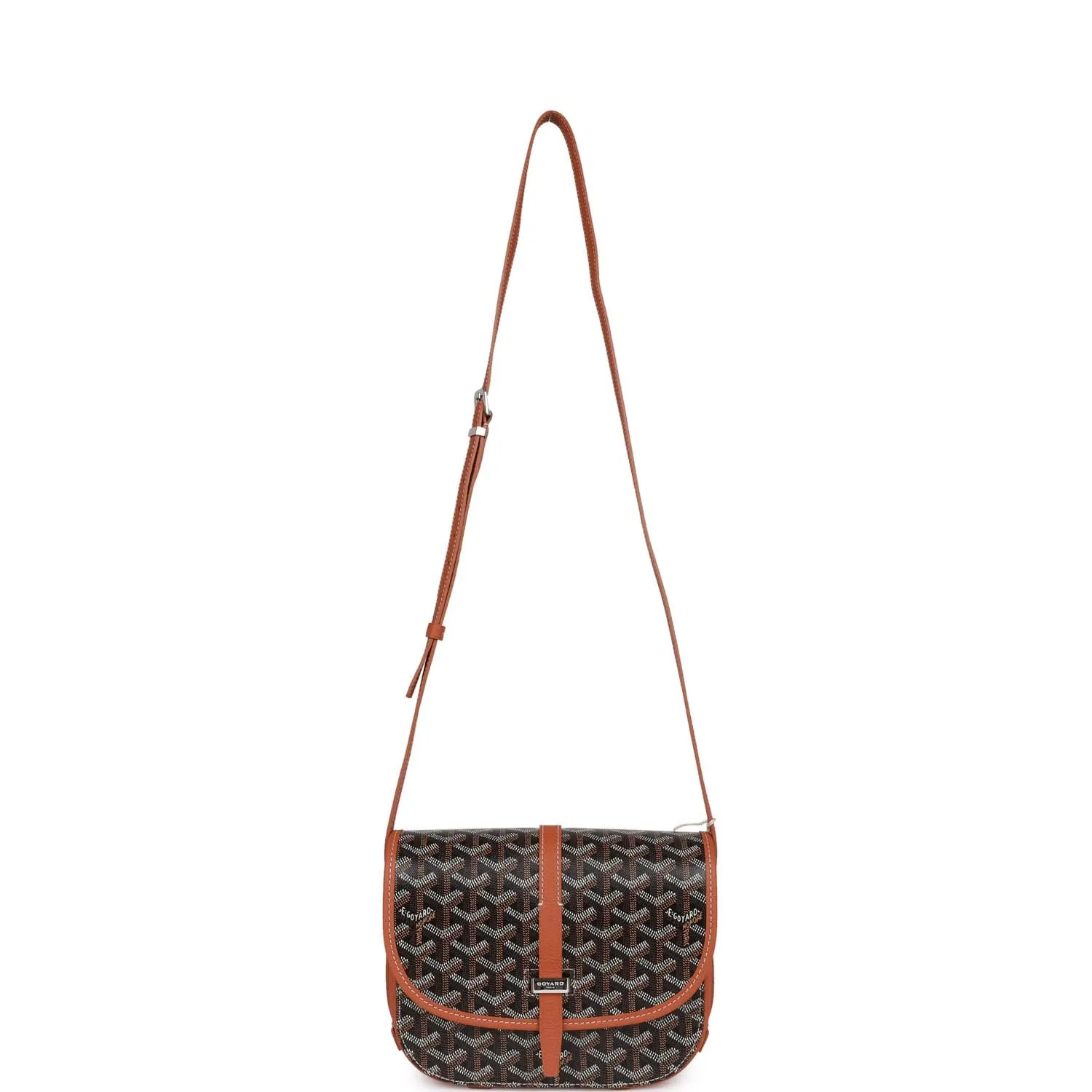 Goyard Belvedere PM Bag Black Goyardine Palladium Hardware