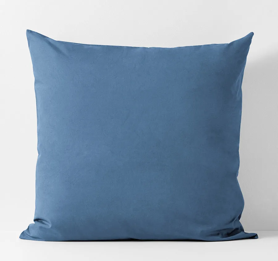 Halo Organic Cotton European Pillowcase Bijou Blue