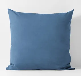 Halo Organic Cotton European Pillowcase Bijou Blue