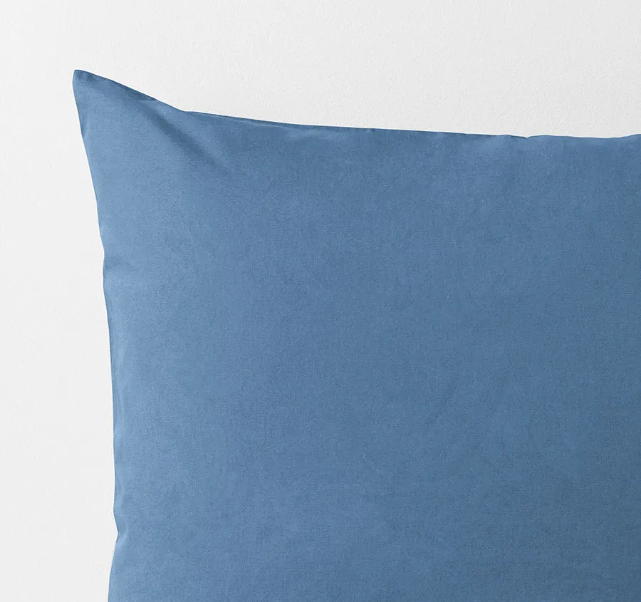 Halo Organic Cotton European Pillowcase Bijou Blue