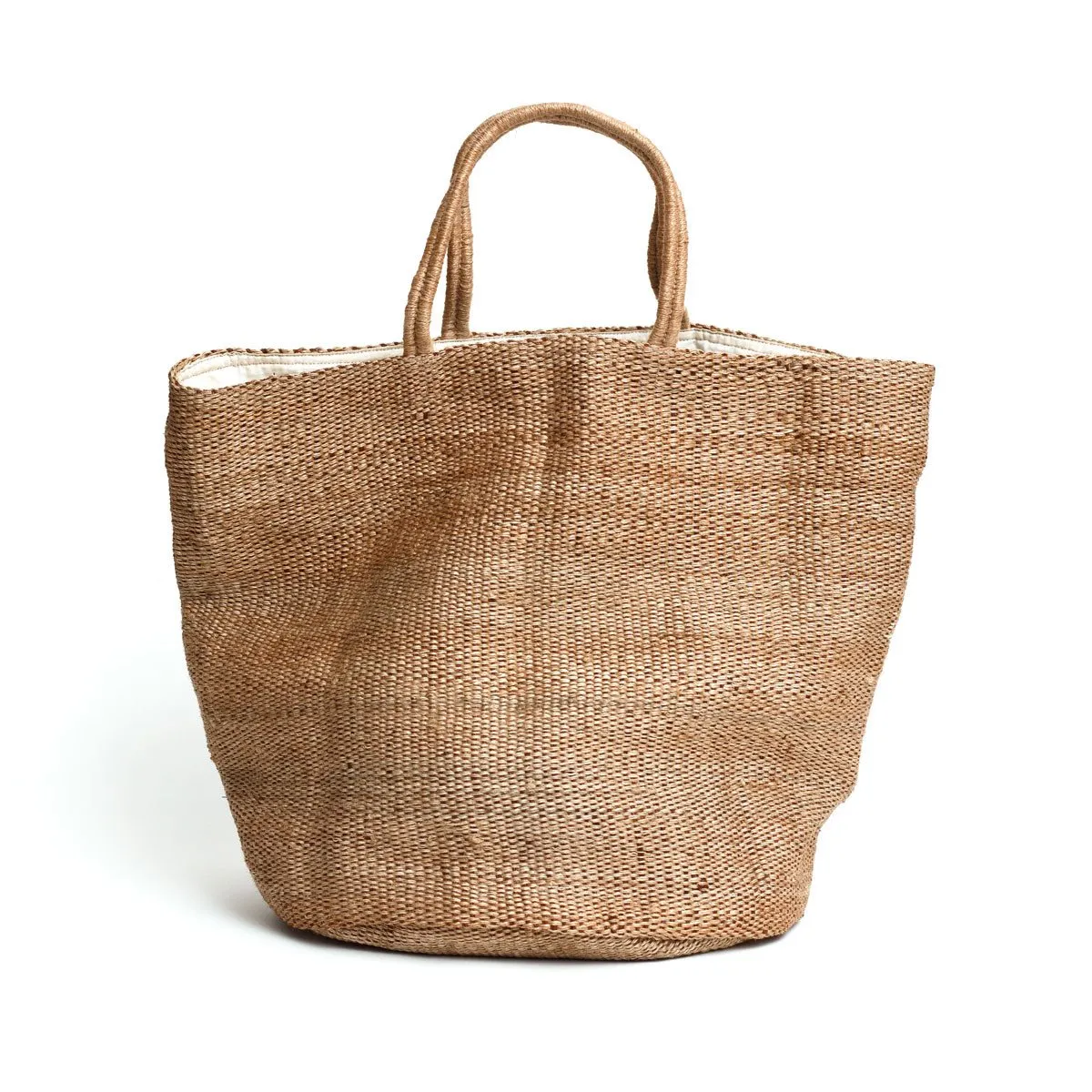 Hand Woven Jute Tote Bag Natural