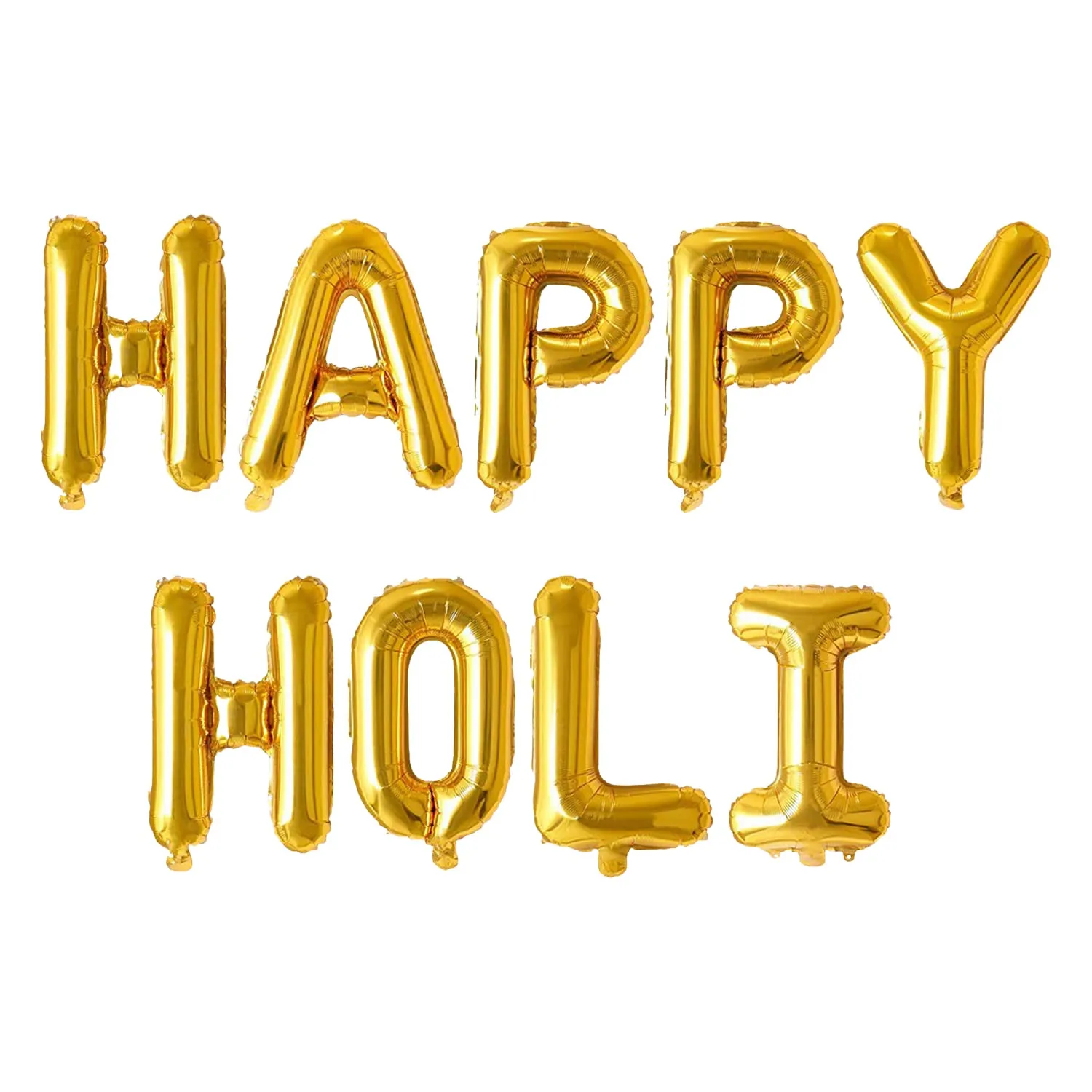 Happy Holi Golden Foil Balloon