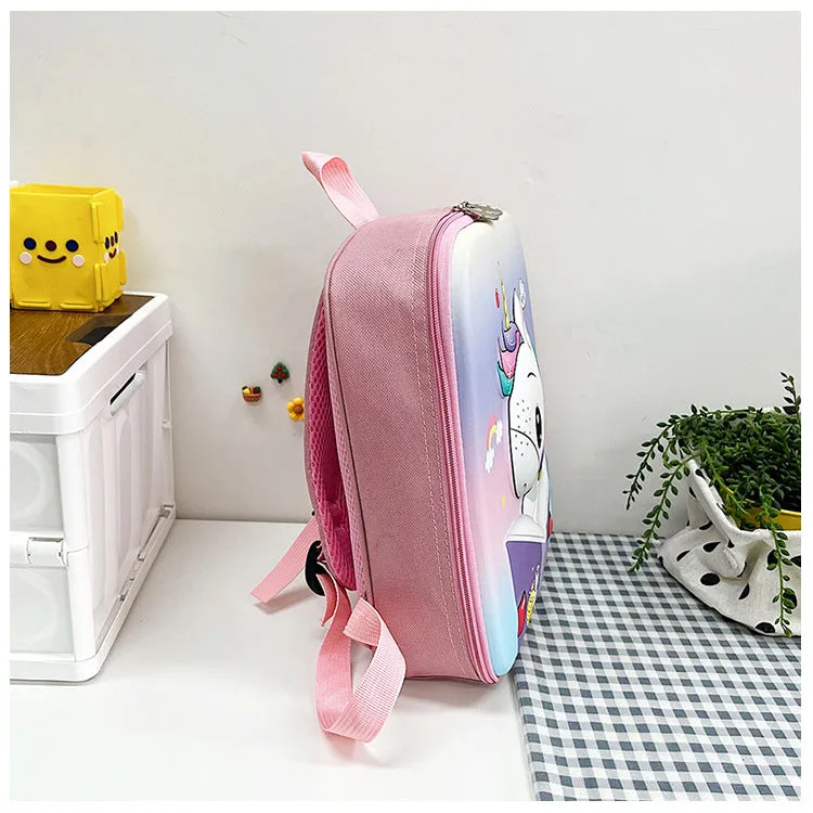 Hard Shell Beautiful Kids School Bag - Pink Mermaid