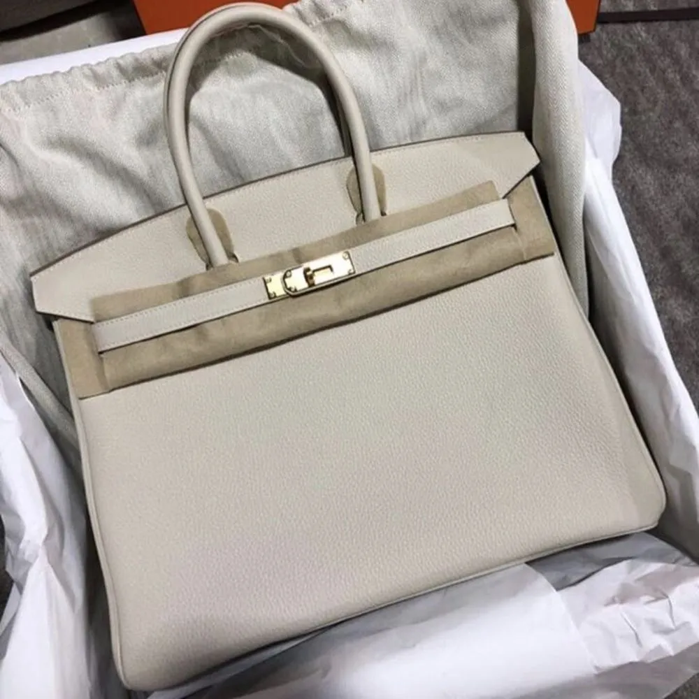 Hermès Birkin 35 Craie Togo Gold Hardware GHW