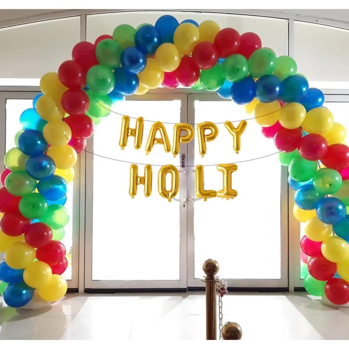 Holi Multicolor - Pack of 81 Pcs - Balloon Decoration