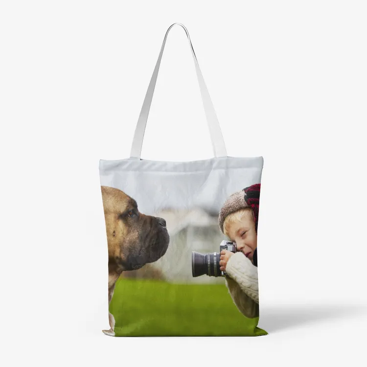 Humorous Photography Canvas Tote Bags