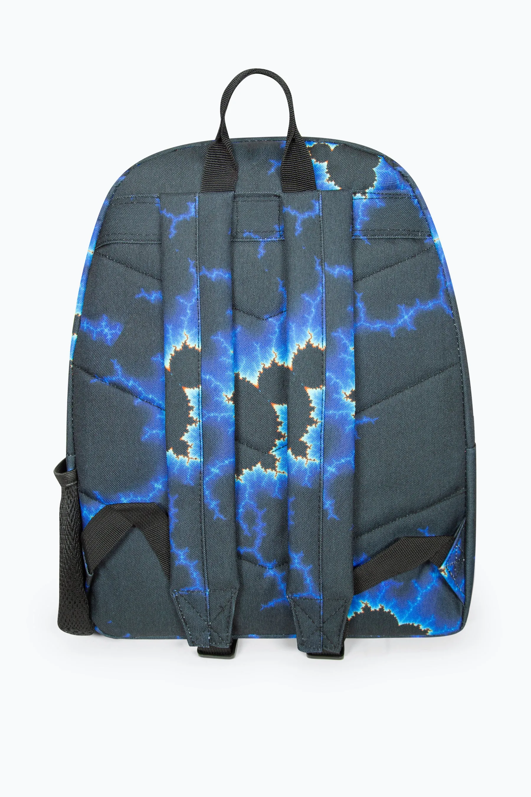 Hype Boys Black Blue Lightning Iconic Kids Backpack