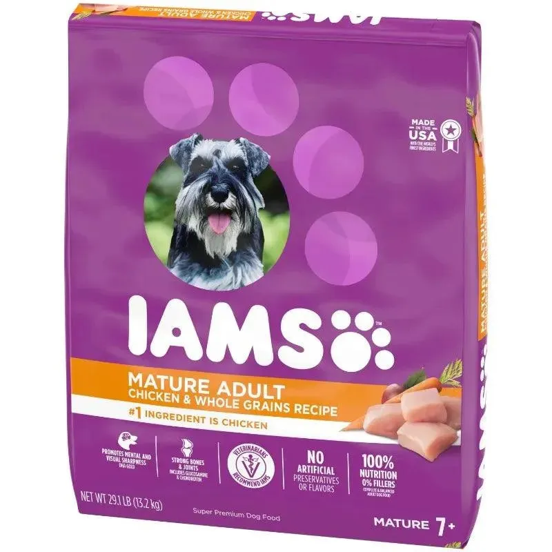 IAMS Aging Dog Food, Chicken, 29.1 lb