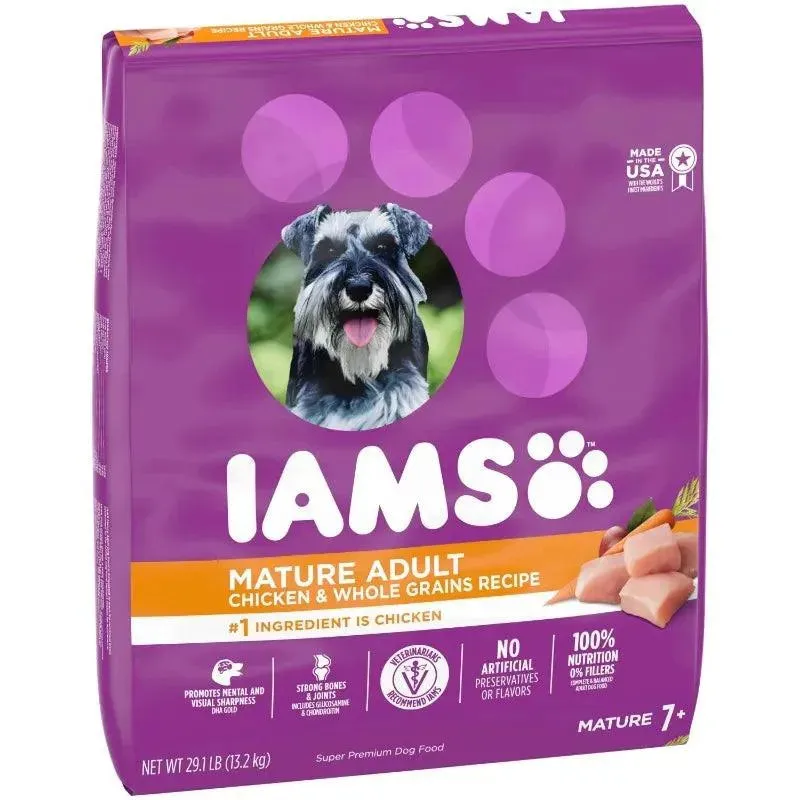 IAMS Aging Dog Food, Chicken, 29.1 lb