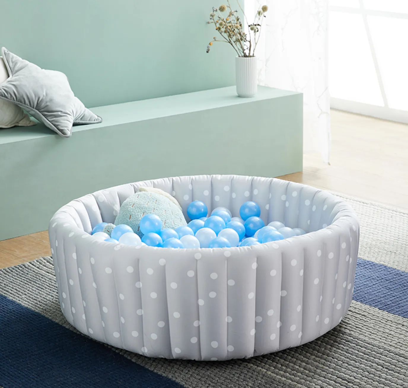 INFLATABLE BALL PIT W/ DOTS