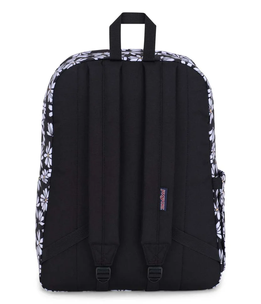 JANSPORTS SUPERBREAK PLUS BACKPACK - PUNK PANSIES BLACK