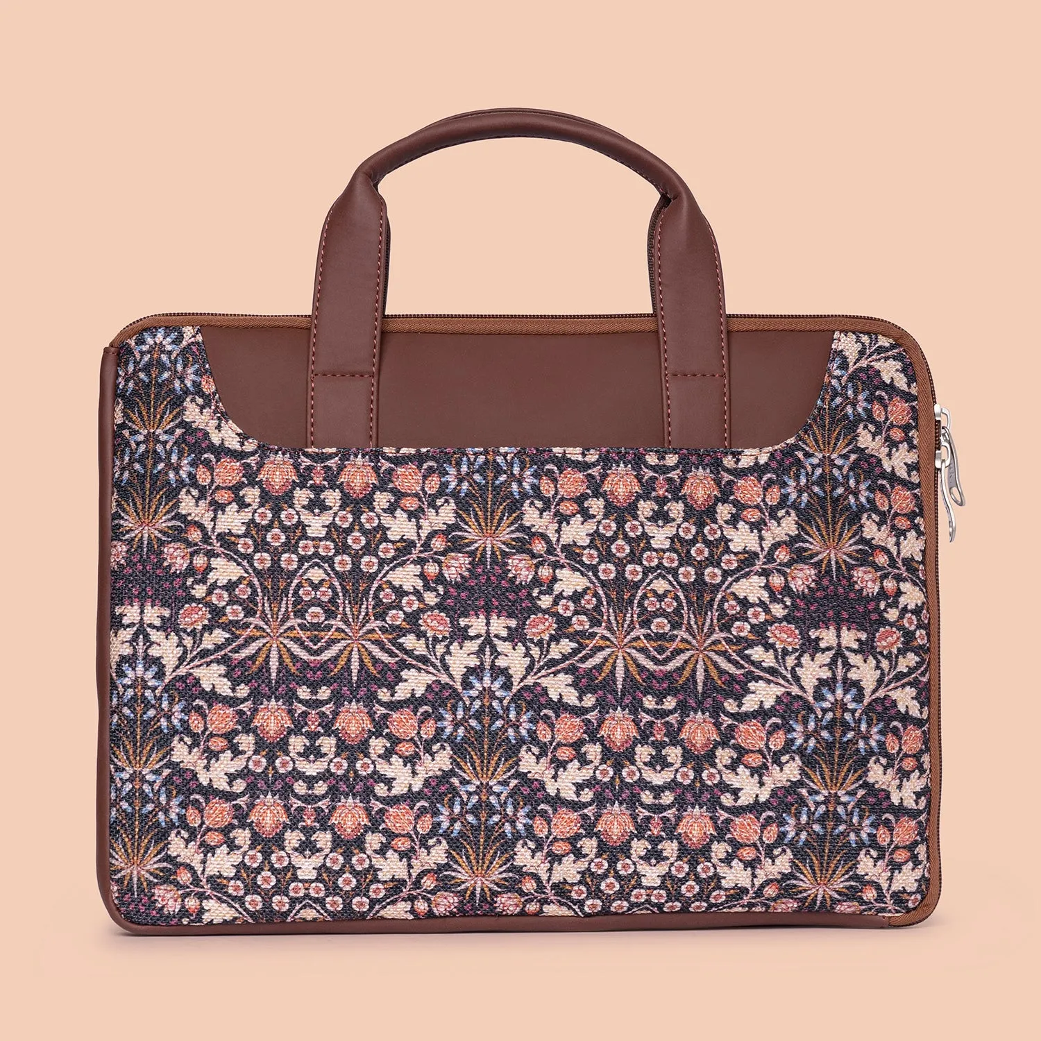 Kashmir Blooms L-Zippered Laptop Sleeve