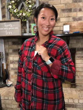 Landy Plaid Top