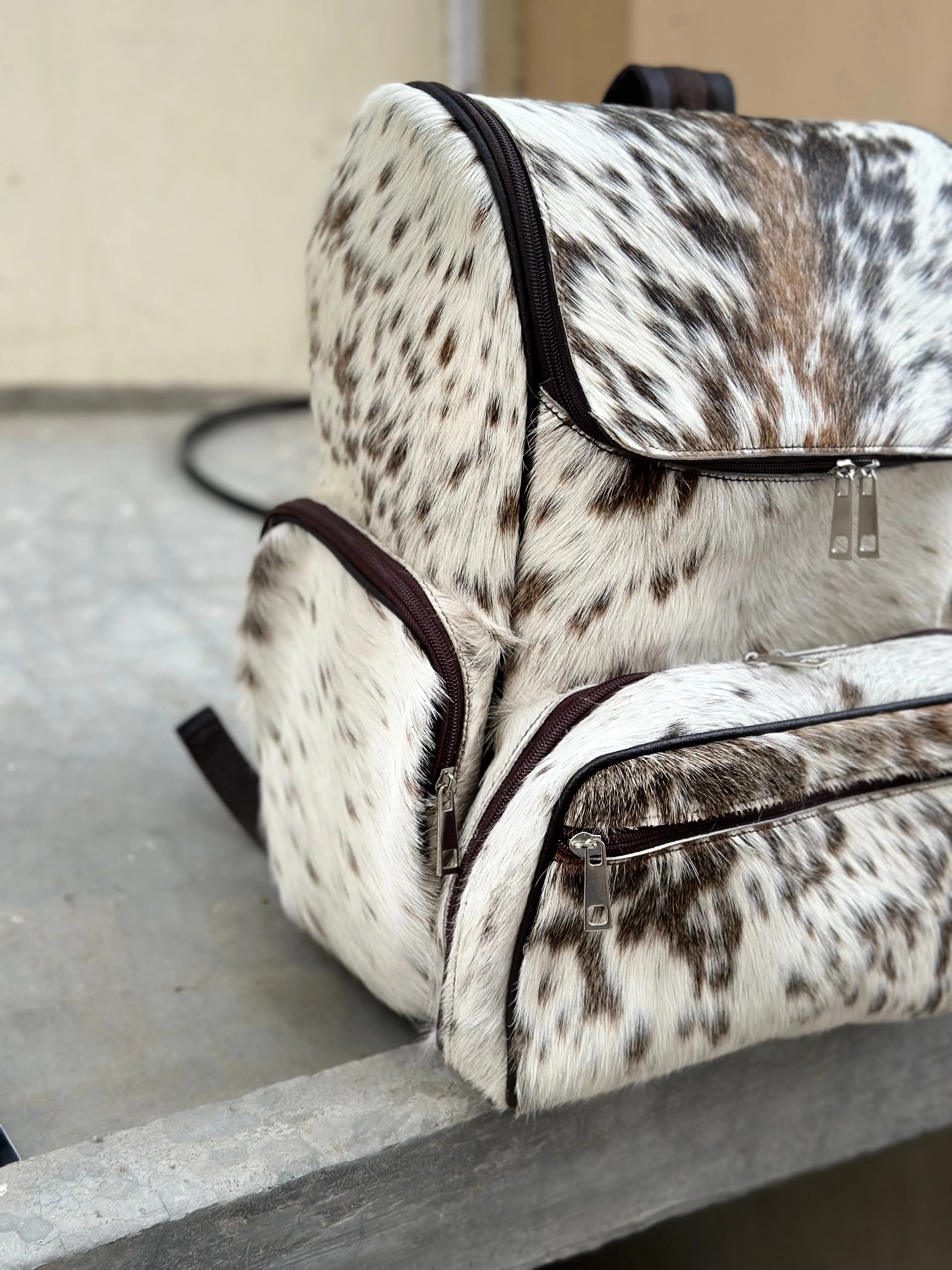 Laptop Bag Backpack Travel Bag Cowhide Customize  Bag