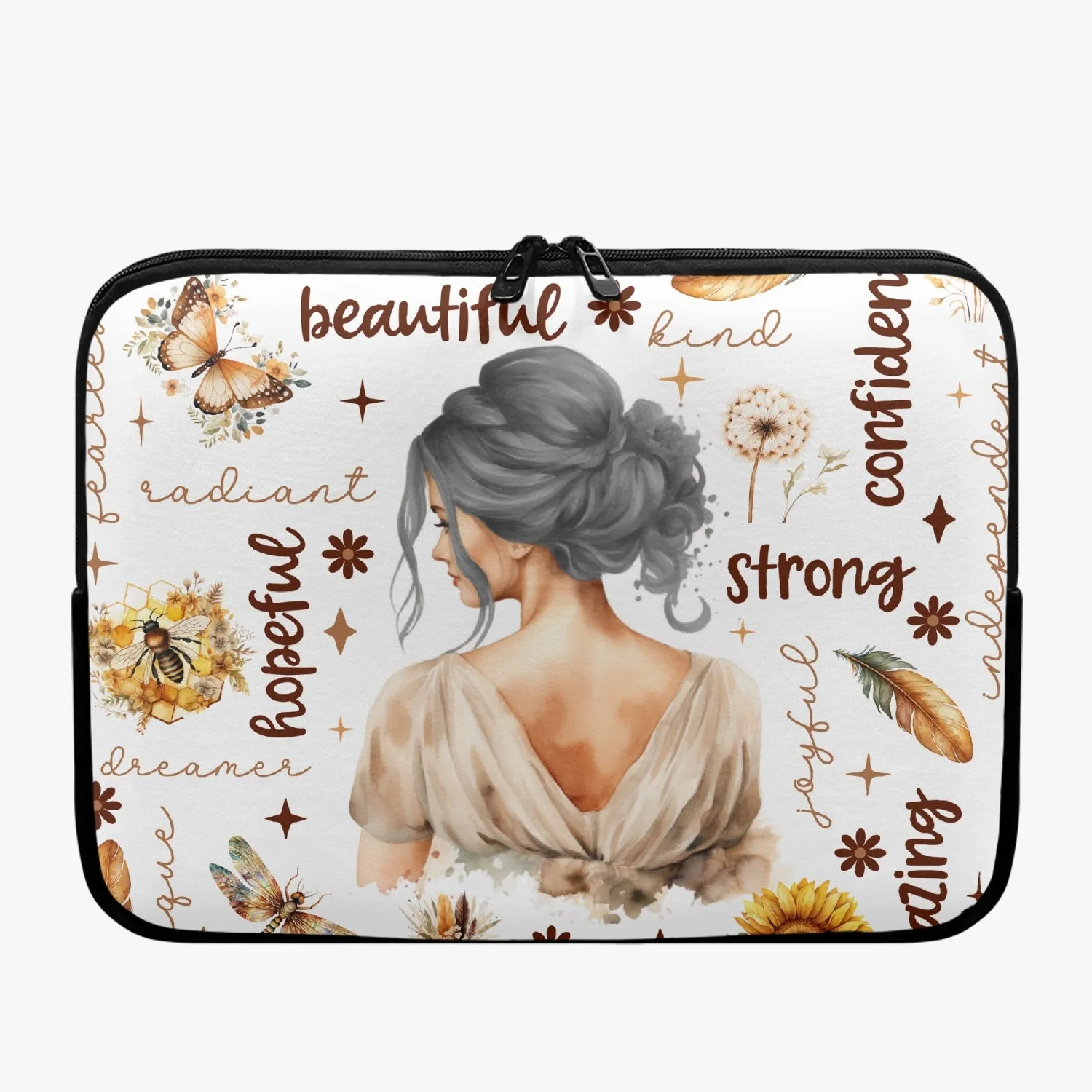 Laptop Sleeve - without handles Affirmations - Grey Hair