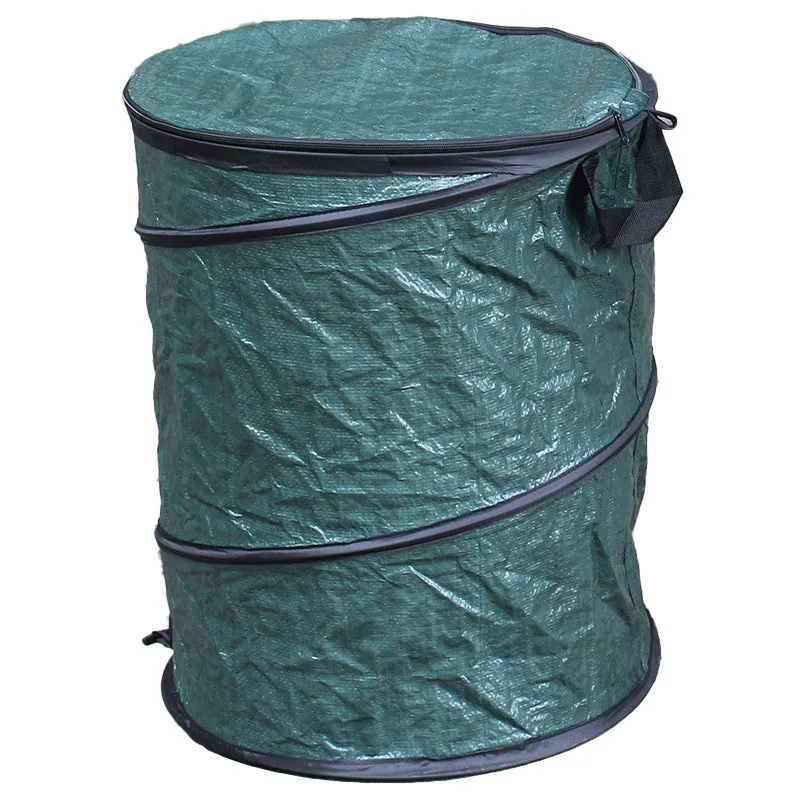 Large-capacity 250L Trash Bag Round Bucket For Cleaning Garden Leaves