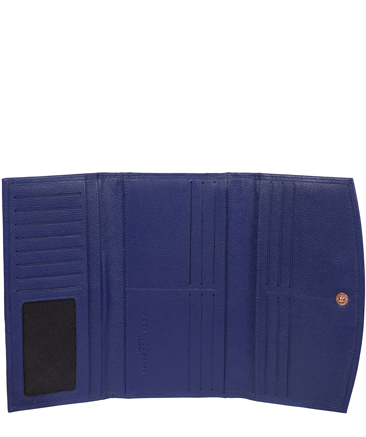 'Lark' Navy Blue Leather Purse