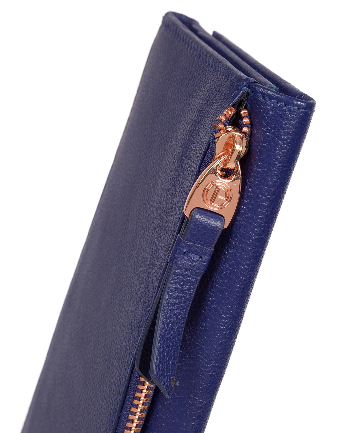 'Lark' Navy Blue Leather Purse