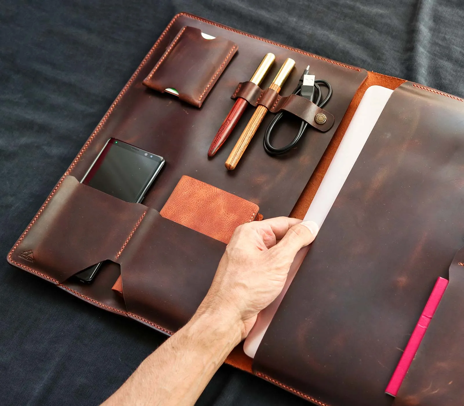 Leather iPad Organizer