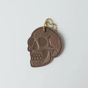 Leather Skull Tag