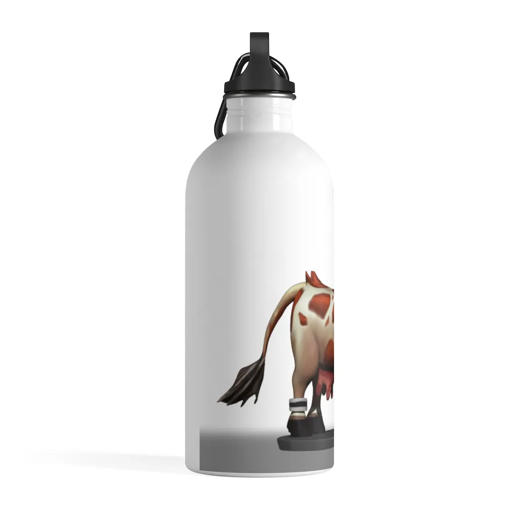 Light Brown Cow Skin Stainless Steel Water Bottle