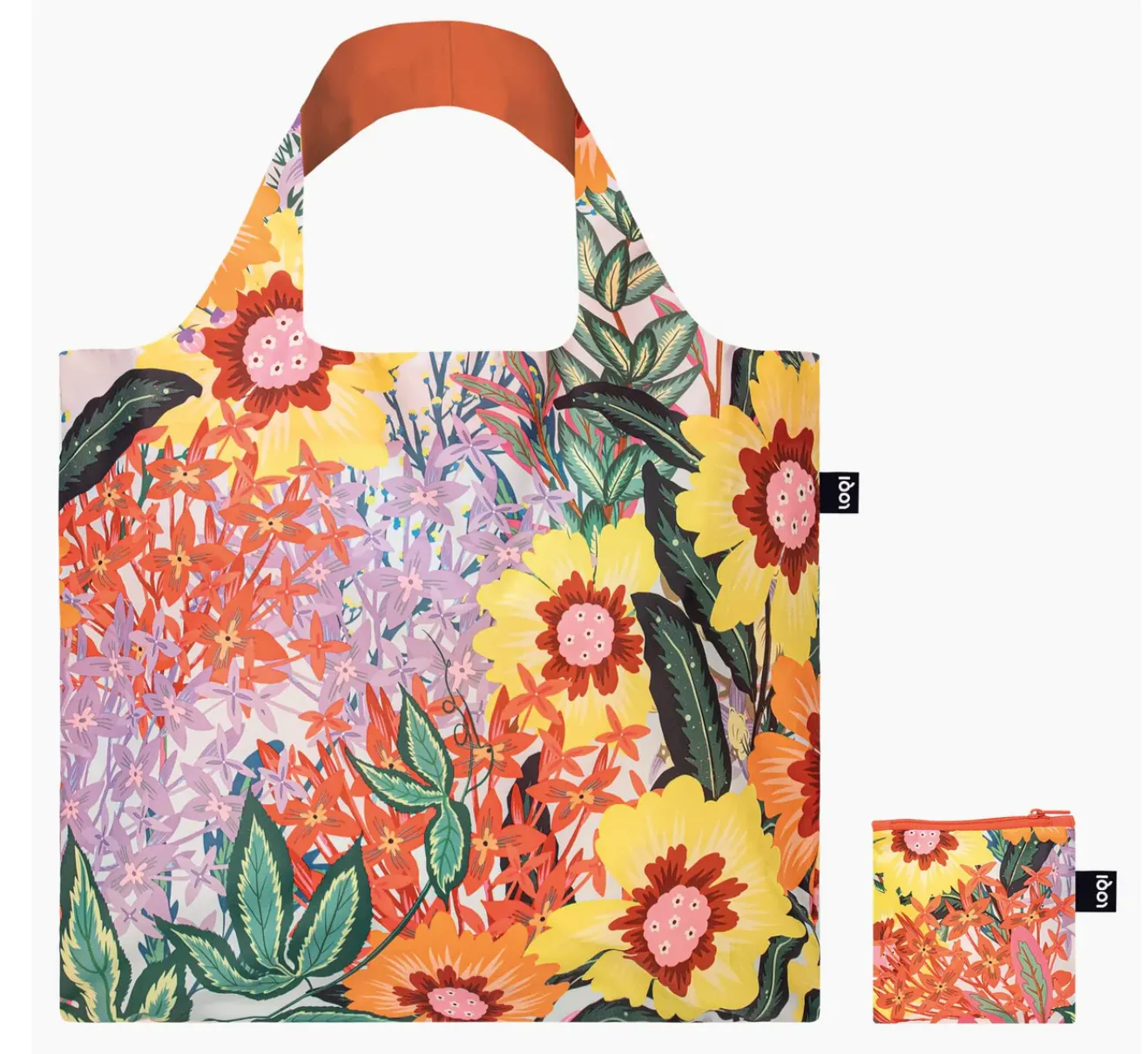 LOQI Reusable Tote Bag – Thai Flowers