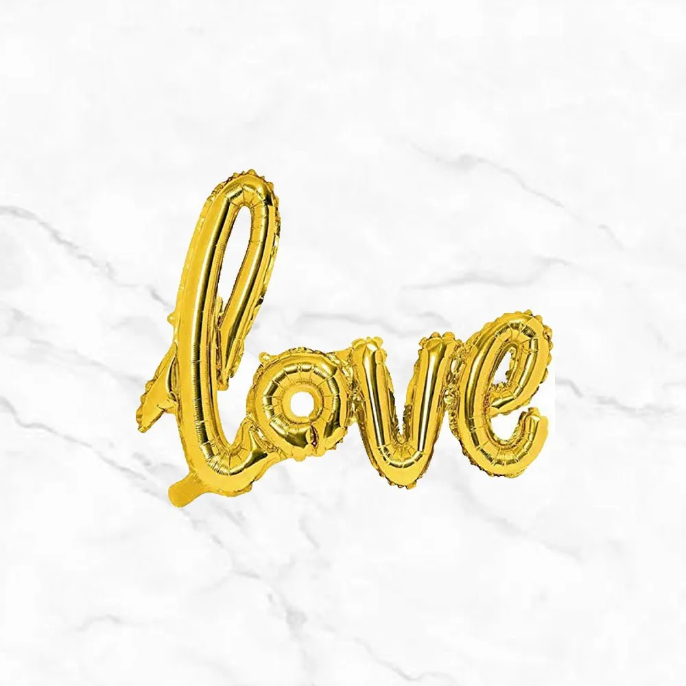 Love Cursive Foil Balloon