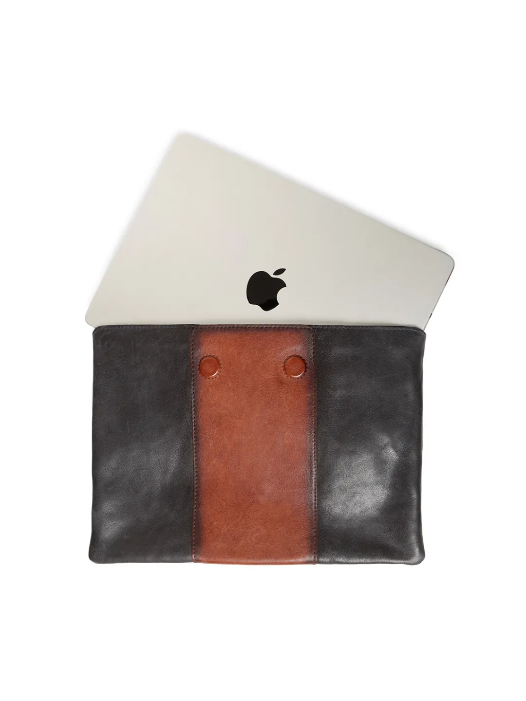 LuxeGuard Cognac Leather Laptop Sleeves