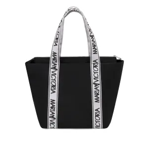 Maria Victoria | Uptown Carry All | Upcycled, Handwoven, Tote Black