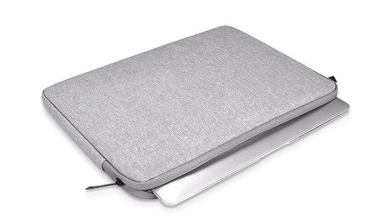 Men's Simple Oxford 2 In 1 Laptop Sleeve- Ash