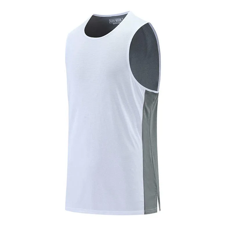 Mens Sleeveless Vest Basketball Football Running Sports Tank Tops Gym Fitness Shirt Plus Size Multi-colored Unisex Clothing