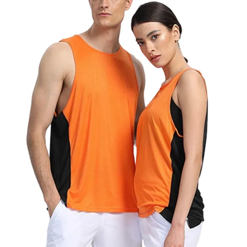 Mens Sleeveless Vest Basketball Football Running Sports Tank Tops Gym Fitness Shirt Plus Size Multi-colored Unisex Clothing