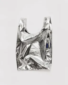 Metallic Silver Baggu Baby Reusable Bag