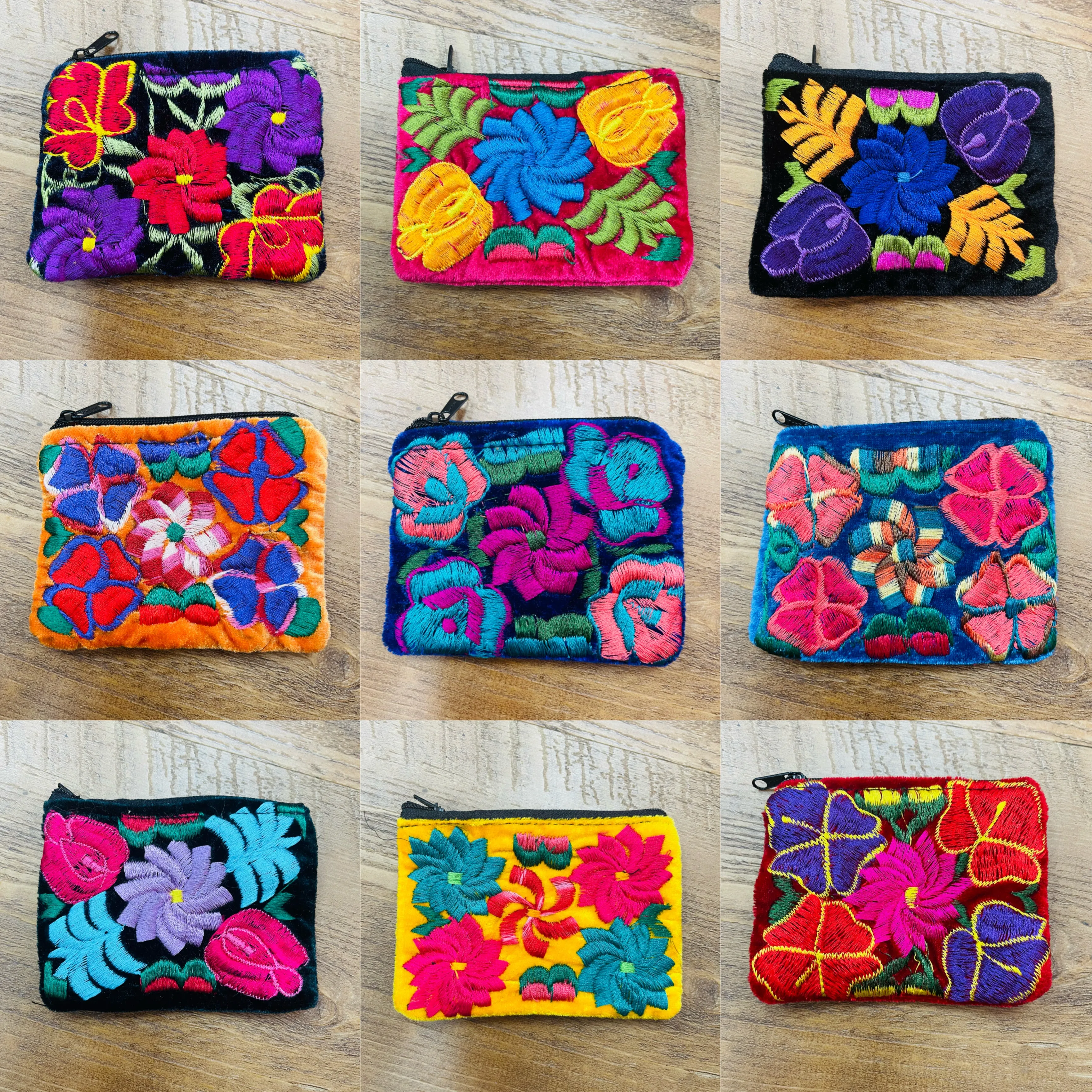 Mexican Multicolor Coin Purses