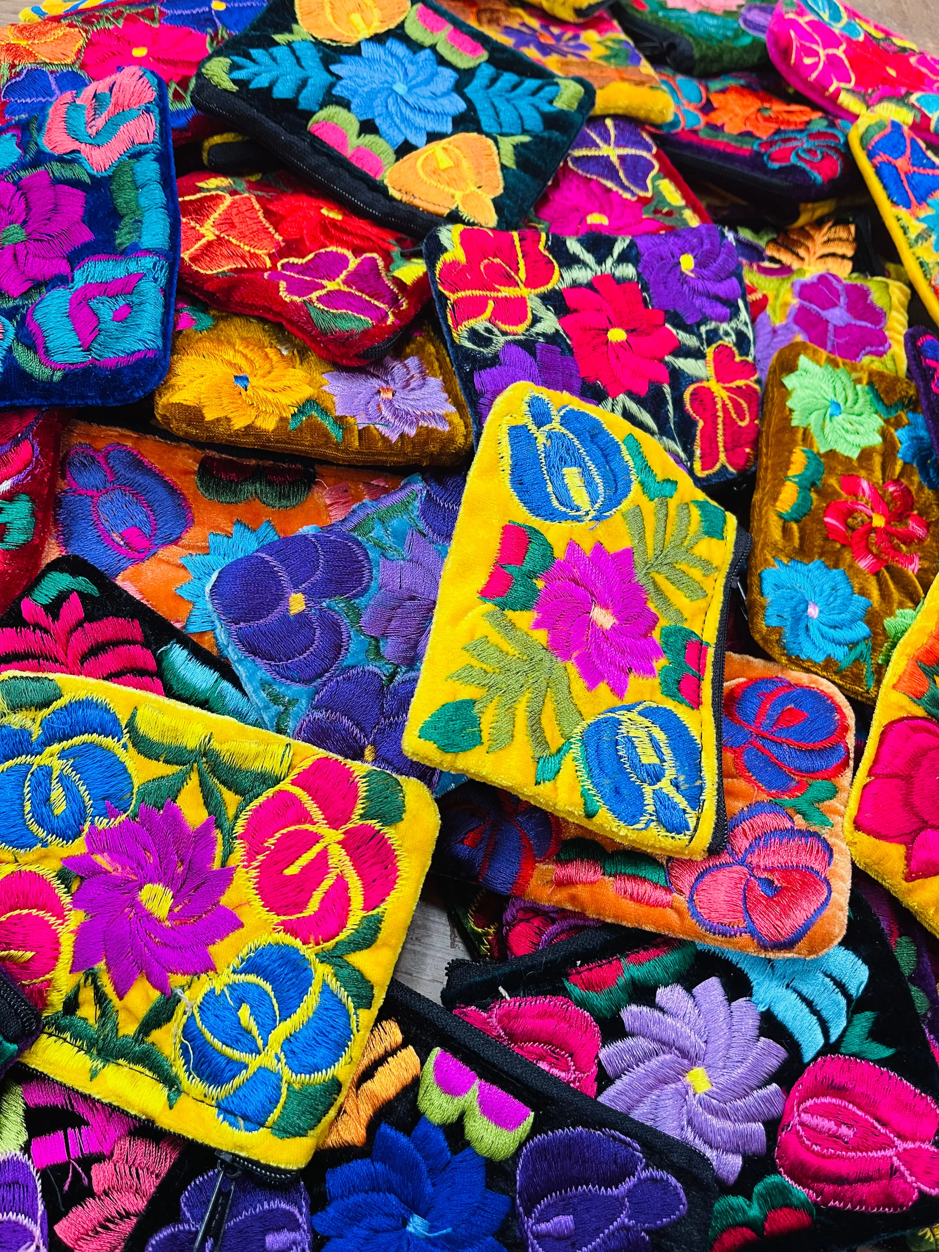 Mexican Multicolor Coin Purses