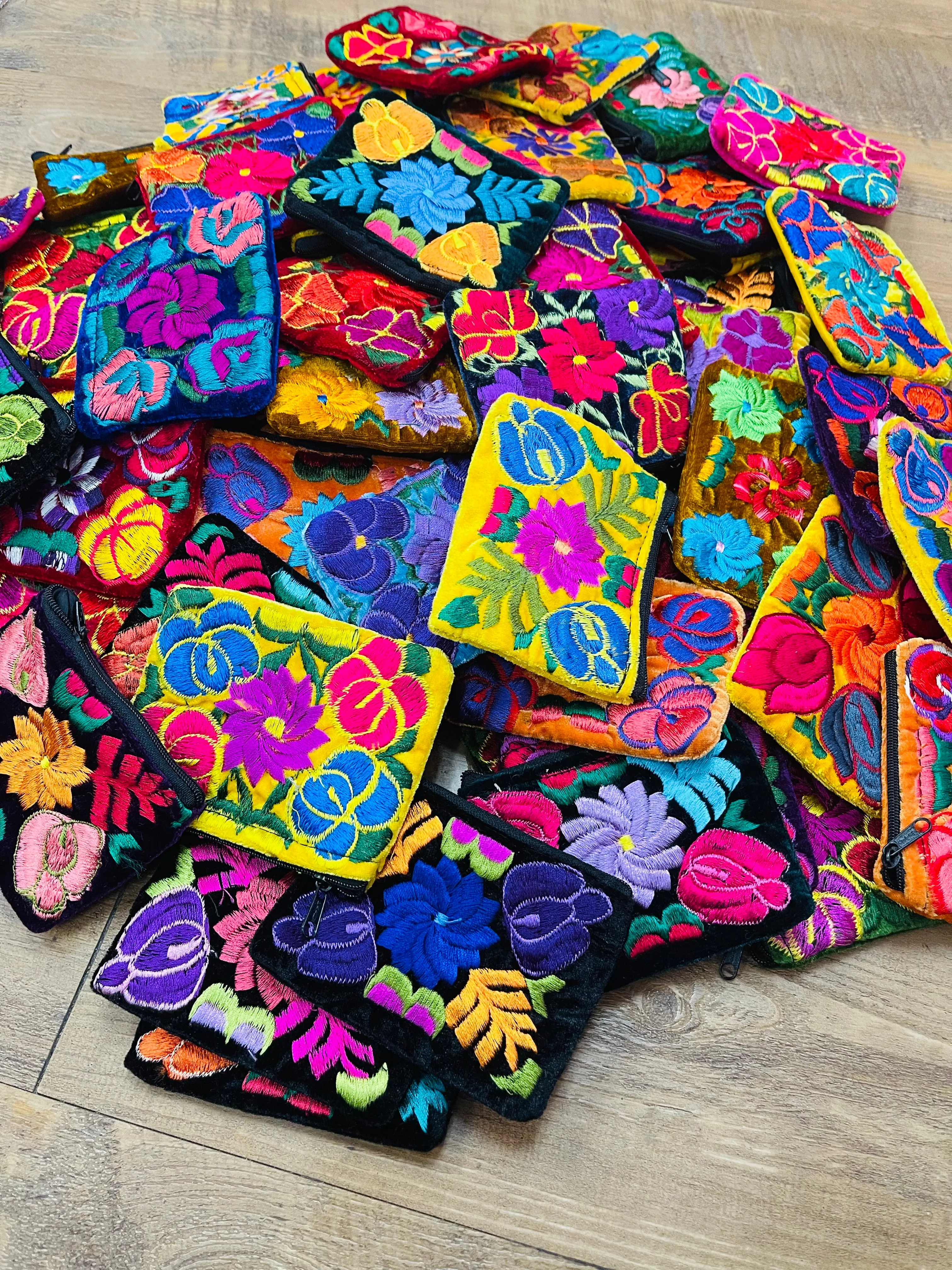 Mexican Multicolor Coin Purses