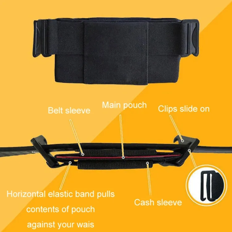 Mini Close-fitting Outdoor Sports Elastic Invisible Mobile Phone Waist Bag, Style: Without Cover Larger Size