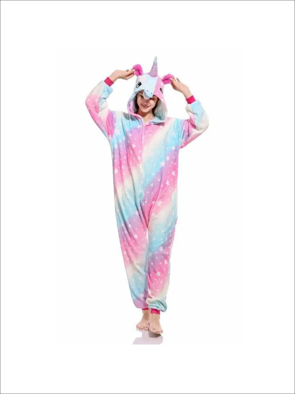 Mommy And Me Cotton Candy Star Unicorn Pajamas